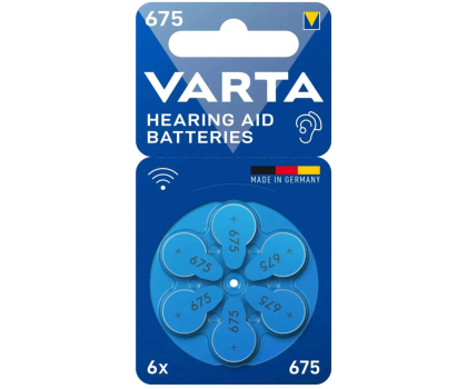 Bateria lub akumulatorek Varta Bateria do aparatu słuchowego 675 / PR44 (6 szt.)